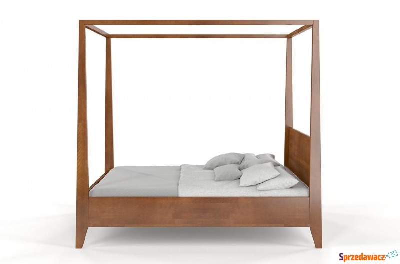 łóżko drewniane bukowe z baldachimem visby ca... - Łóżka - Legnica
