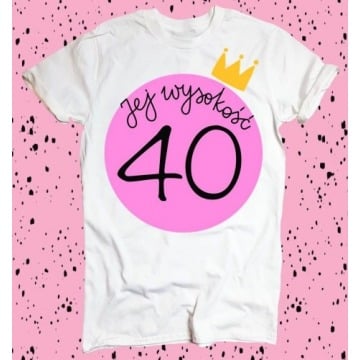 koszulka na 40 urodziny