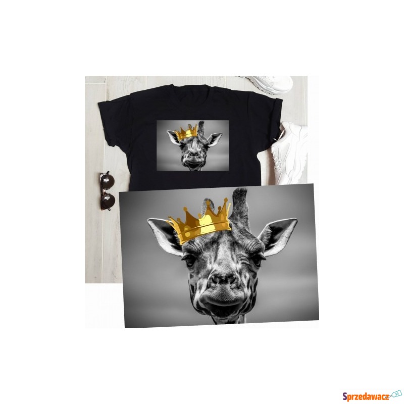 koszulka z żyrafą w koronie - Bluzki, koszule - Suwałki