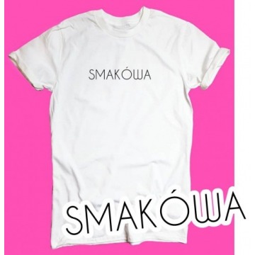 t-shirt z napisem SMAKÓWA