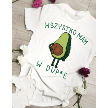 koszulka dla wegetarianki, koszulka dla osoby lubiącej avokado