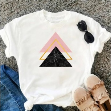 koszulka geometryczne trójkąty
