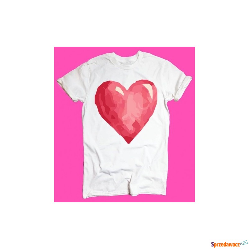 t-shirt z sercem - Bluzki, koszule - Płock