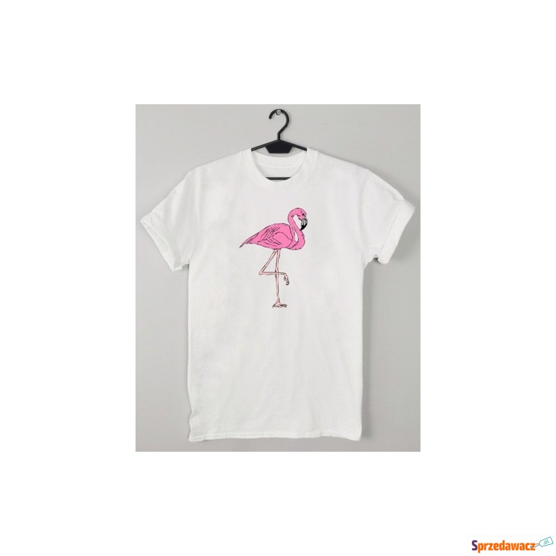 T-shirt damski z flamingiem - Bluzki, koszule - Bielsko-Biała