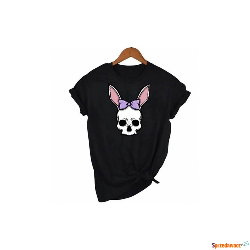koszulka z królikiem czaszka - Bluzki, koszule - Skierniewice