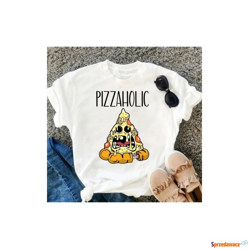 koszulka z pizzą dla dziewczyny lubiącej pizza - Bluzki, koszule - Katowice