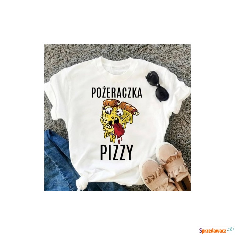 koszulka damska z pizzą - Bluzki, koszule - Inowrocław