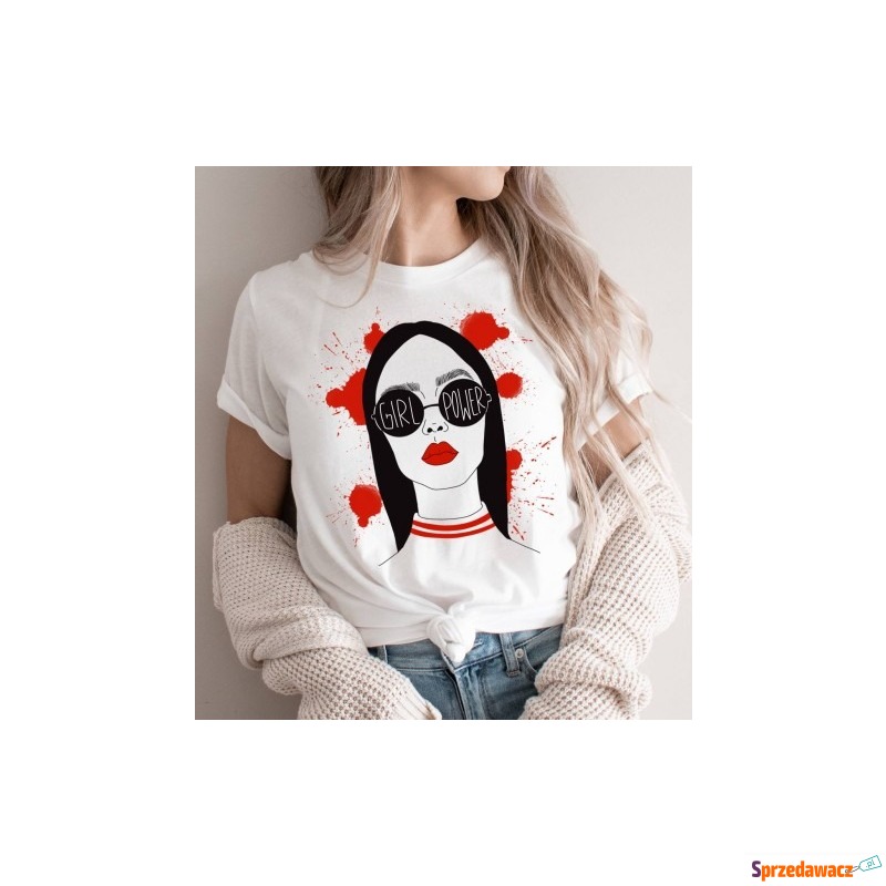 koszulka damska girl power - Bluzki, koszule - Kędzierzyn-Koźle