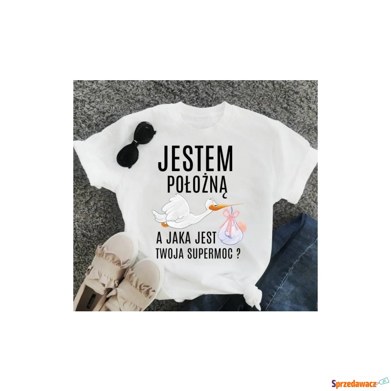 koszulka dla prezent dla położnej - Bluzki, koszule - Rzeszów