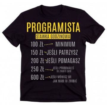 koszulka na prezent dla programisty