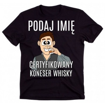męska koszulka dla szwagra koneser whisky