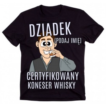 koszulka dla dziadka lubiącego whisky