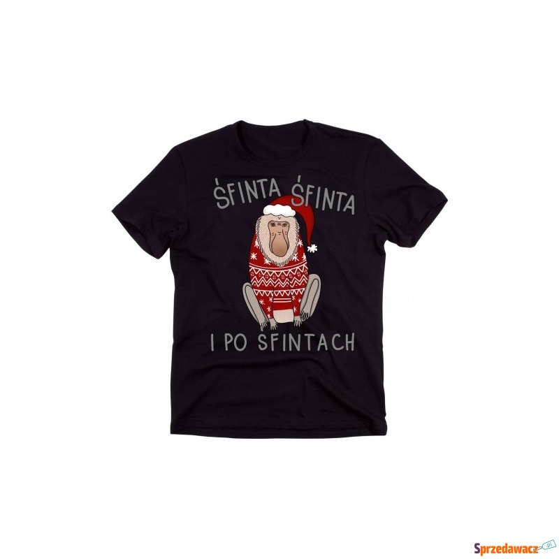 świąteczna koszulka męska z nosaczem - Bluzki, koszulki - Rzeszów