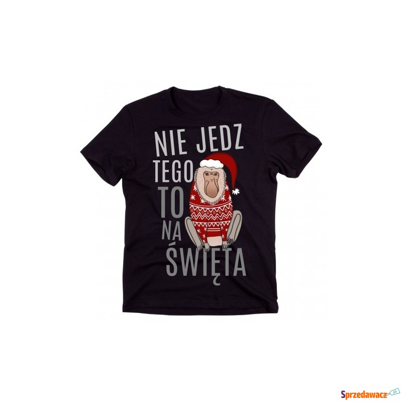 świąteczna koszulka męska z nosaczem - Bluzki, koszulki - Ostrołęka