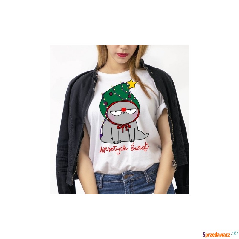 damska świąteczna koszulka - Bluzki, koszule - Chełm