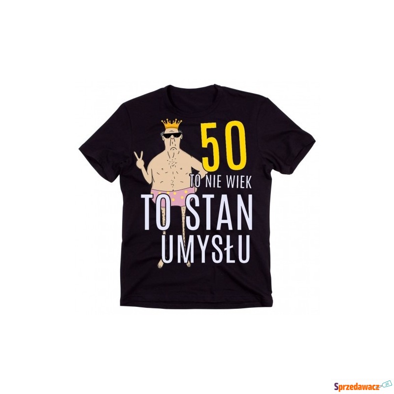 śmieszna męska koszulka na 50 urodziny - Bluzki, koszulki - Kraków
