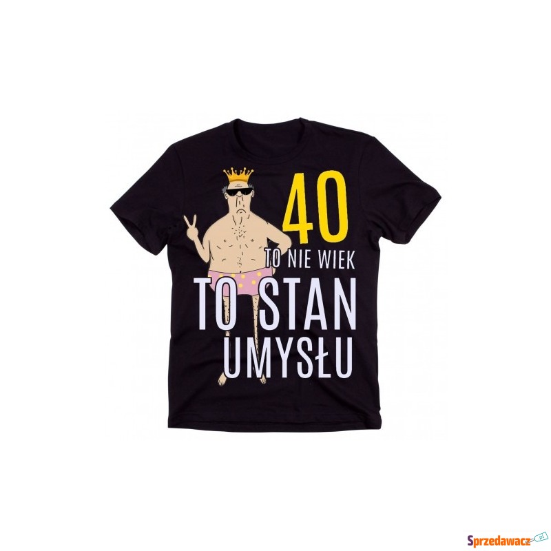 śmieszna męska koszulka na 40 urodziny - Bluzki, koszulki - Inowrocław