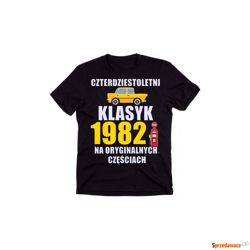 męska koszulka na 40 urodziny - Bluzki, koszulki - Płock