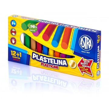 Plastelina szkolna Astra 12 kolorów + 1 gratis