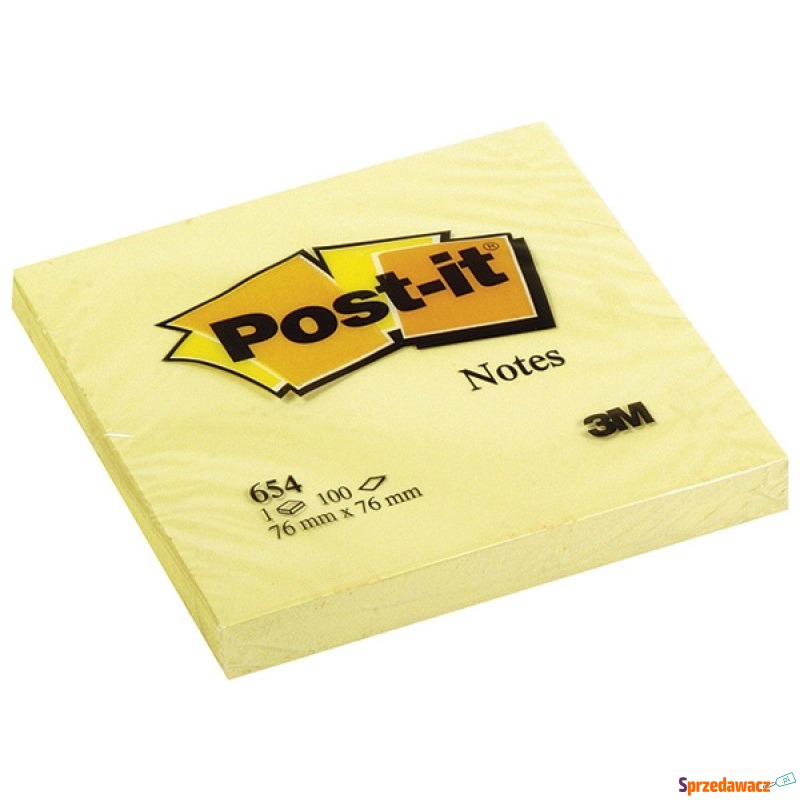 Notes samoprzylepny 76x76 post it żółty Post-it - Karteczki i kostki - Radom