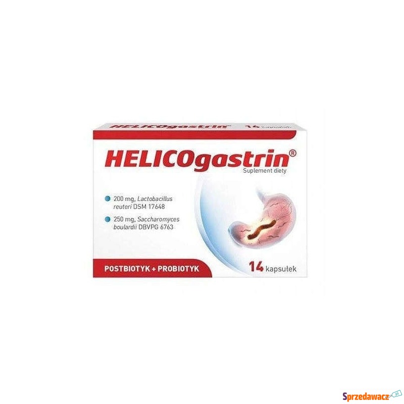 Helicogastrin x 14 kapsułek - Witaminy i suplementy - Pabianice