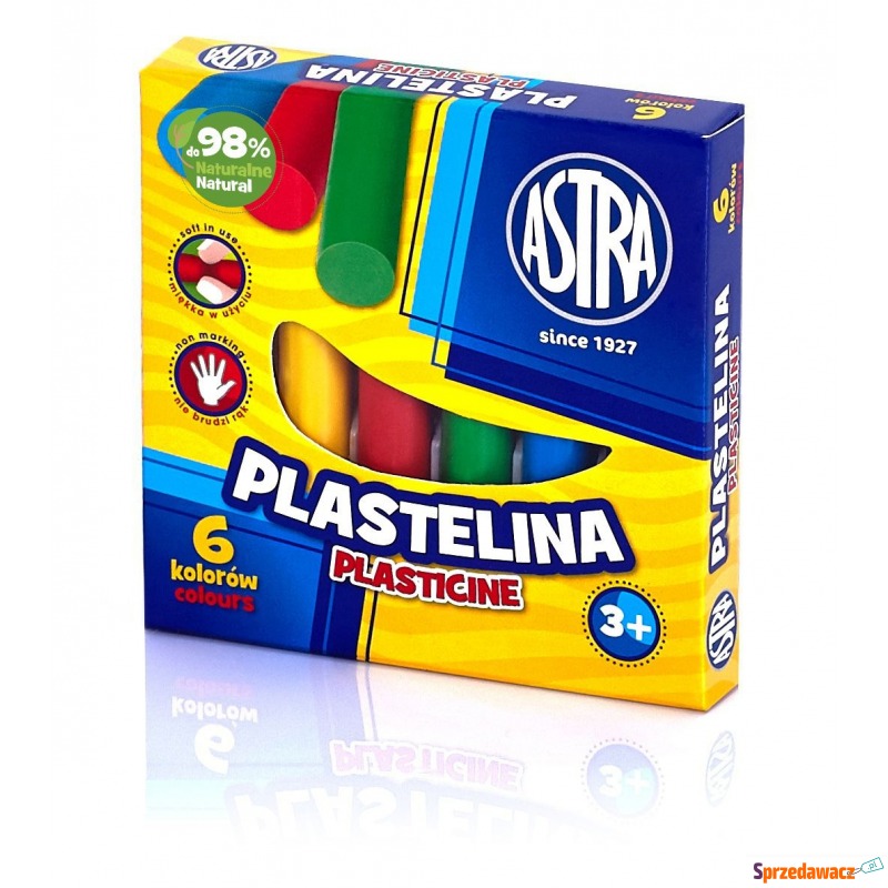 Plastelina 6 kolorów Astra - Artykuły papiernicze... - Jawor