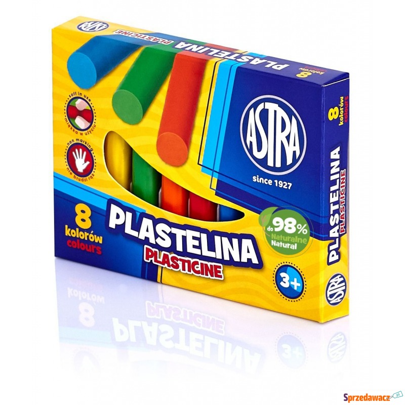 Plastelina 8 kolorów Astra - Artykuły papiernicze... - Płock