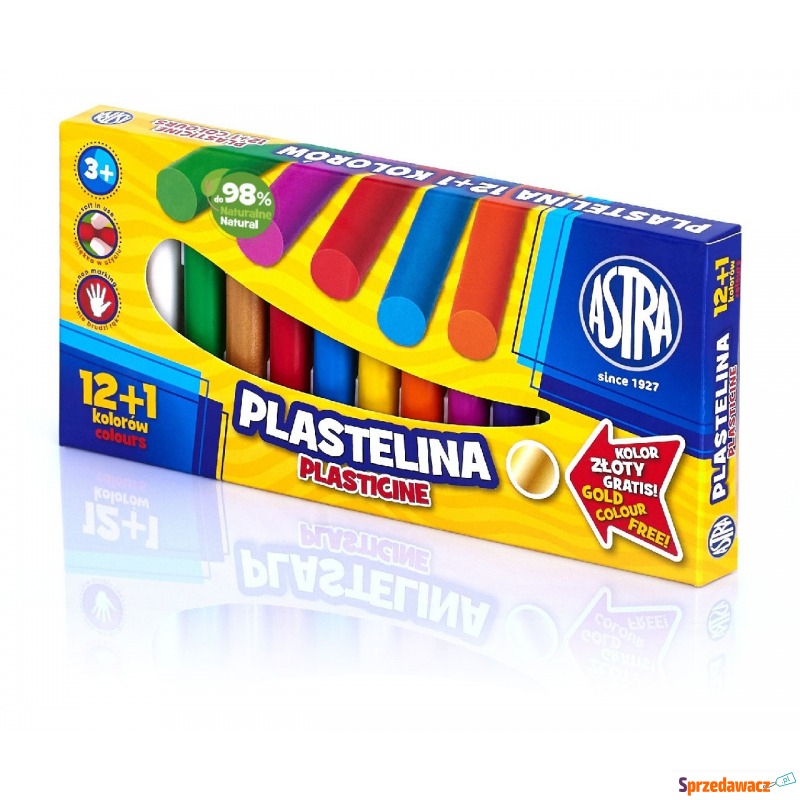 Plastelina szkolna Astra 12 kolorów + 1 gratis - Artykuły papiernicze... - Rzeszów