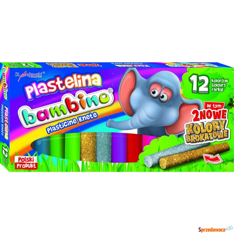Plastelina 12 kolorów Bambino - Artykuły papiernicze... - Legnica