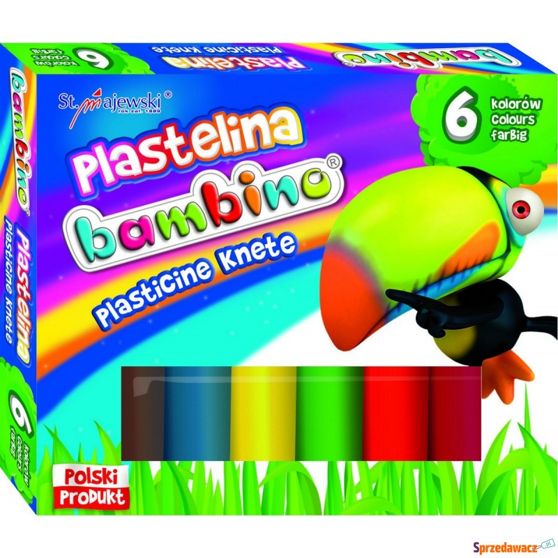 Plastelina 6 kolorów Bambino - Artykuły papiernicze... - Bytom
