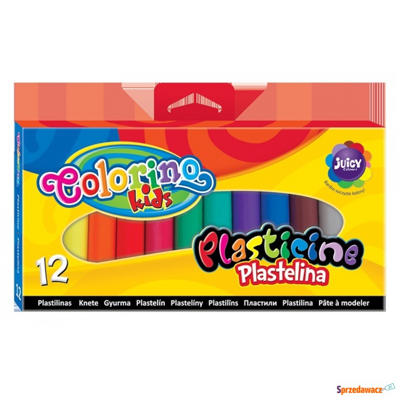 Plastelina 12 kolorów Colorino - Artykuły papiernicze... - Przemyśl
