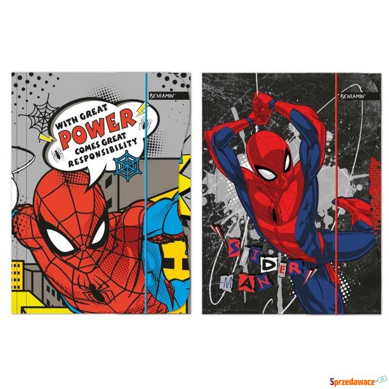 Teczka z gumką dla dziecka Spiderman - Artykuły papiernicze... - Łomża