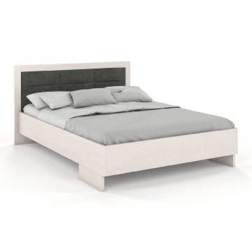 tapicerowane łóżko drewniane - bukowe visby kalmar high