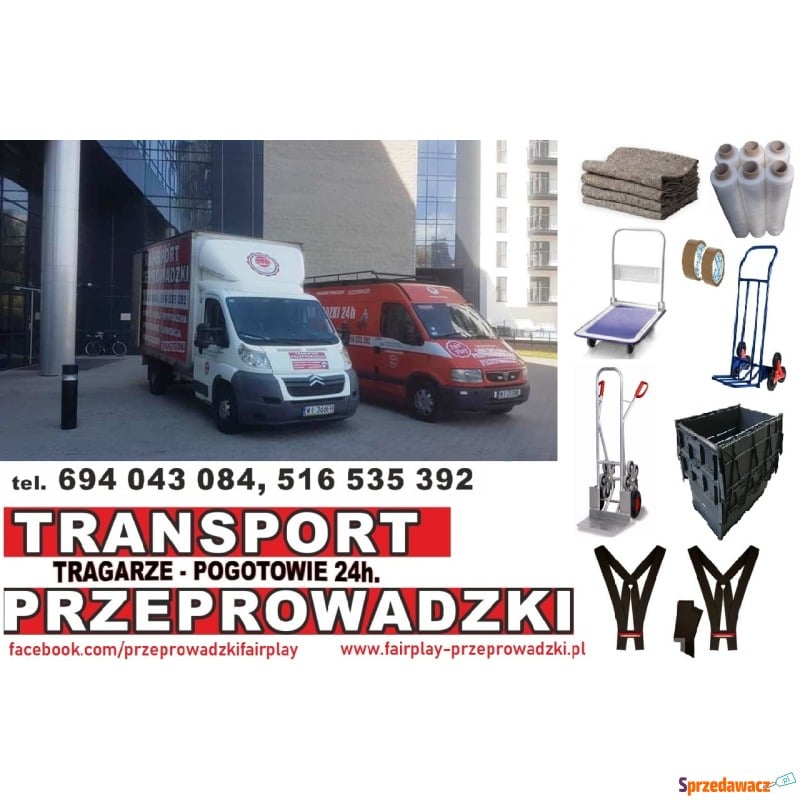 Przeprowadzki warszawa transport bagazowka Uslugi... - Usługi motoryzacyjne - Warszawa