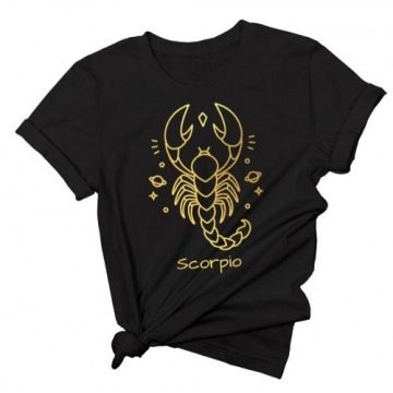 koszulka ze znakiem zodiaku skorpion, koszulki z zodiakiem