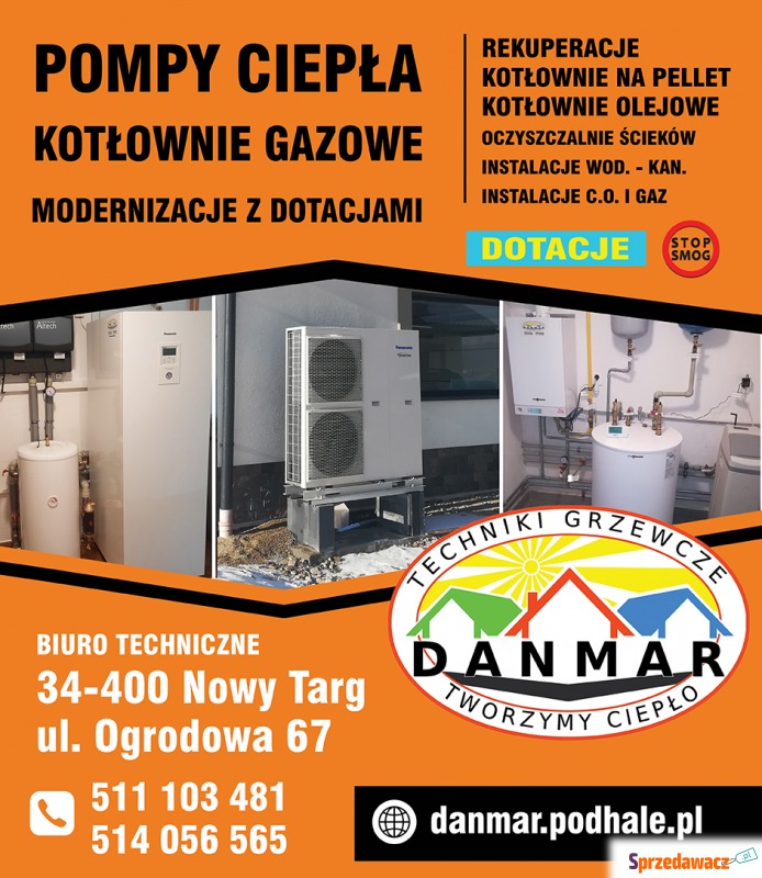 DANMAR - Techniki Grzewcze - Tworzymy Ciepło - Usługi remontowo-budowlane - Nowy Targ