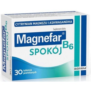 Magnefar b6 spokój x 30 tabletek