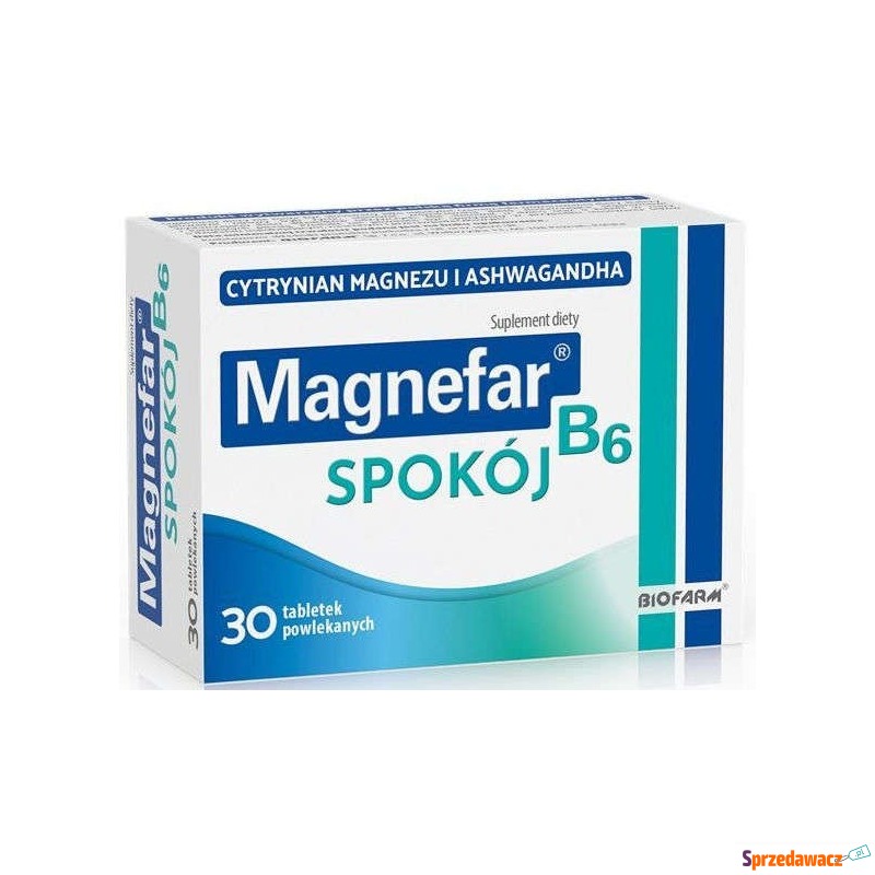Magnefar b6 spokój x 30 tabletek - Witaminy i suplementy - Rogoźnik