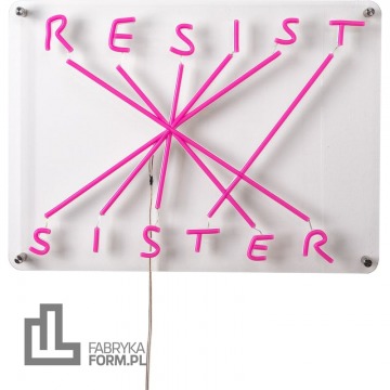 Dekoracja ścienna LED Resist Sister