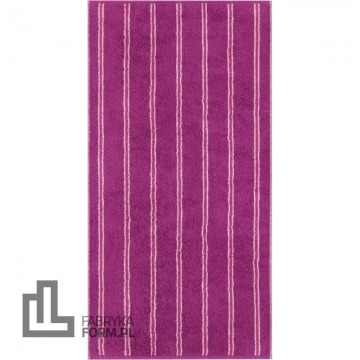 Ręcznik Polo w pasy 70 x 140 cm purpurowy