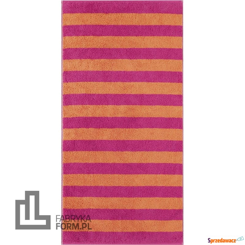 Ręcznik Code w pasy 70 x 140 cm różowy - Ręczniki - Wrocław