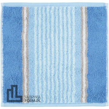 Ręcznik Florentine w pasy 30 x 30 cm niebieski