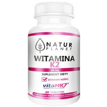 Natur planet witamina k2 100mcg x 60 tabletek