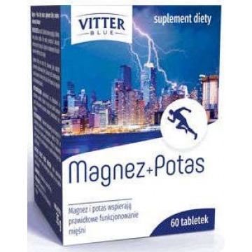 Vitter blue magnez + potas x 60 tabletek