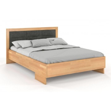 tapicerowane łóżko drewniane - bukowe visby kalmar high bc (skrzynia na pościel)