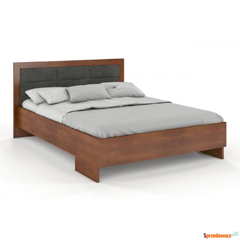 tapicerowane łóżko drewniane - bukowe visby k... - Łóżka - Bytom