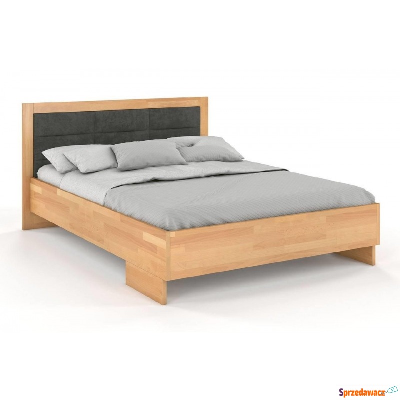 tapicerowane łóżko drewniane - bukowe visby k... - Łóżka - Siedlce