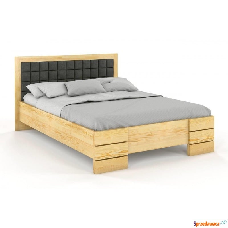 tapicerowane łóżko drewniane - sosnowe visby... - Łóżka - Bielsk Podlaski