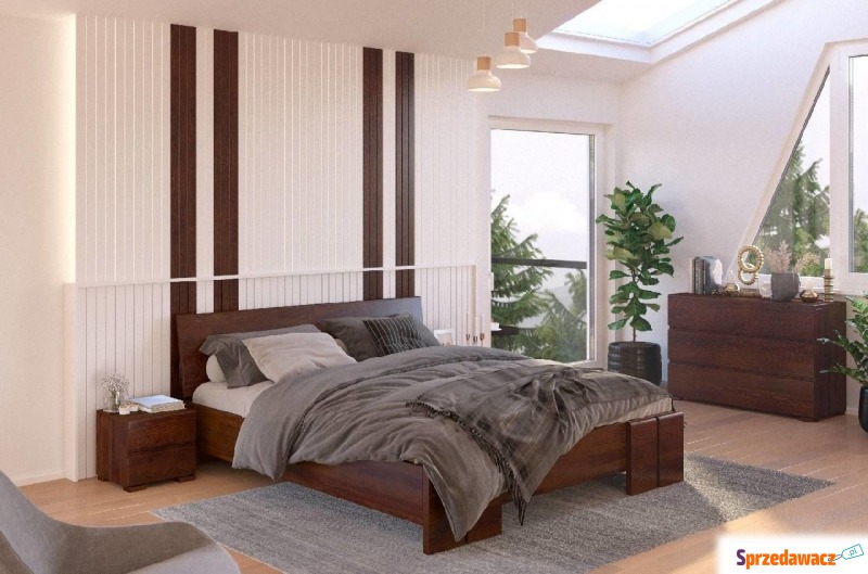 łóżko drewniane sosnowe ze skrzynią na poście... - Łóżka - Koszalin