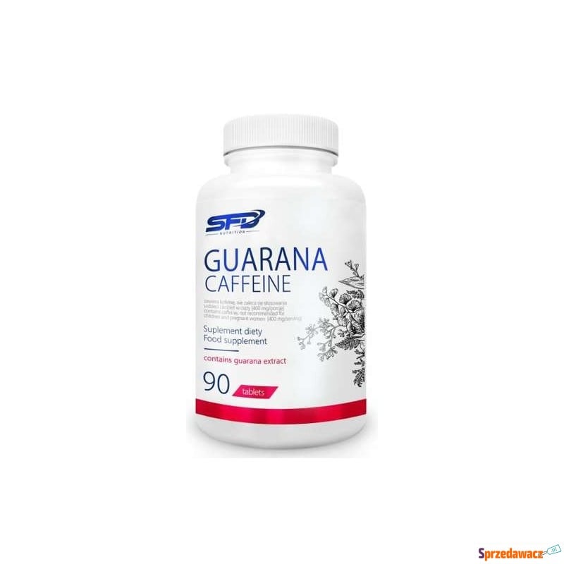 Guarana caffeine x 90 tabletek - Witaminy i suplementy - Bełchatów